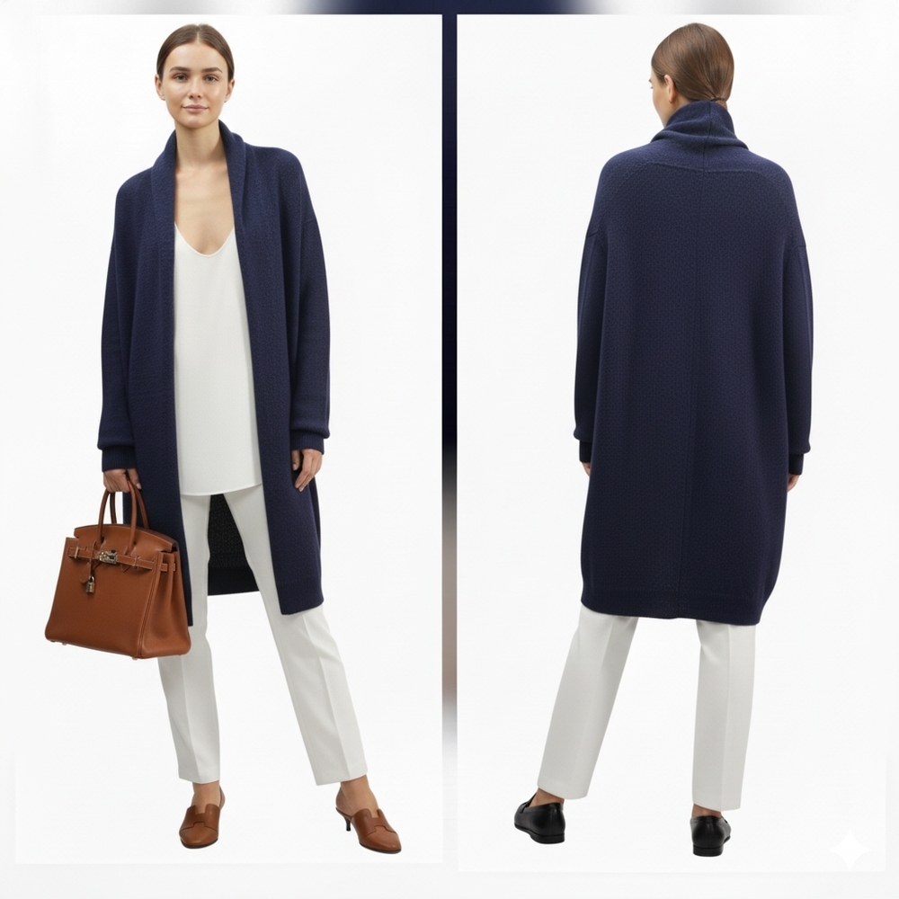 The Row Elado Cashmere & Silk Long Cardigan Size S/M/L/XL - Picture 2 of 11